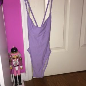 Purple bathing suit